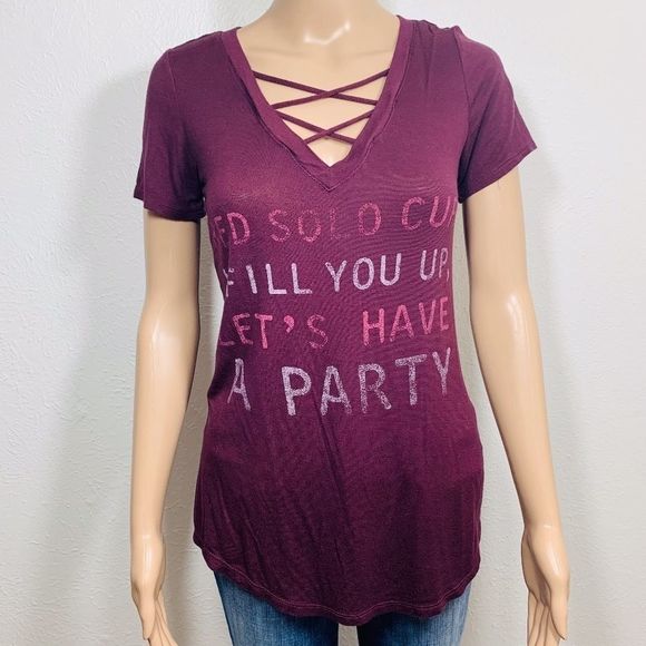 EUC Lyric Culture Red Label Short Sleeve Tee Red Solo Cup - Picture 4 of 10